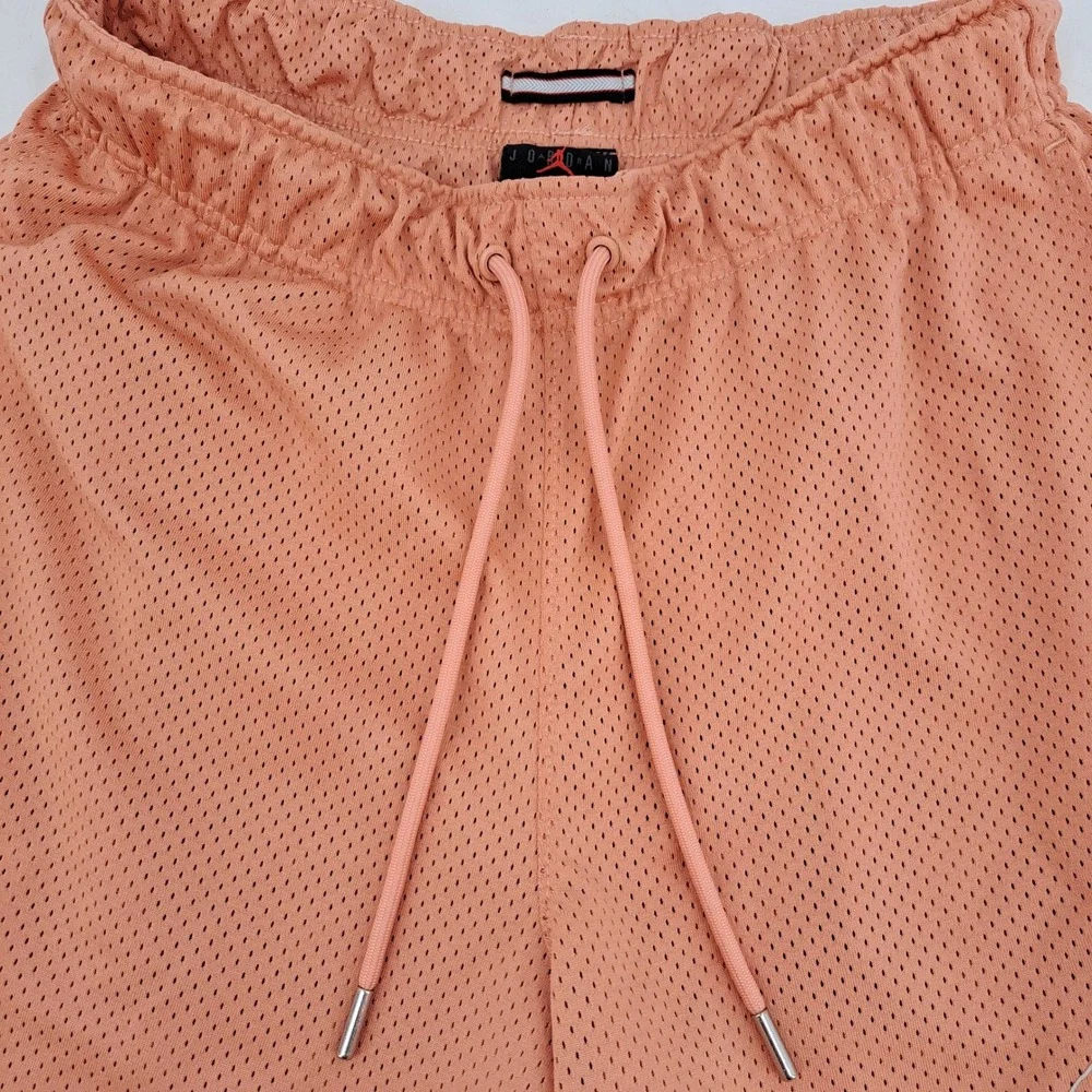 Jordan Flight Collection Mesh Basketball Shorts Mens Small Polyester Peach Solid